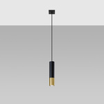 Lampa wisząca LOOPEZ 1 czarny/złoty