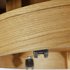 Stolik kawowy dębowy okrągły 91,5 cm – nowoczesny design z naturalnego drewna