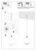 Lampa wisząca BALL żółta