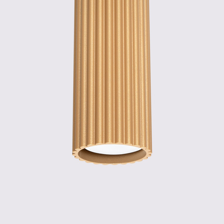 Lampa wisząca KARBON 1 złoty