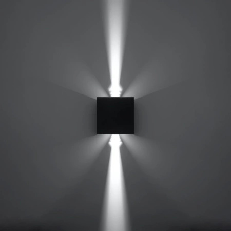 Kinkiet LUCA czarny LED IP54