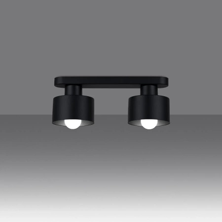 Plafon SAVAR 2 czarny