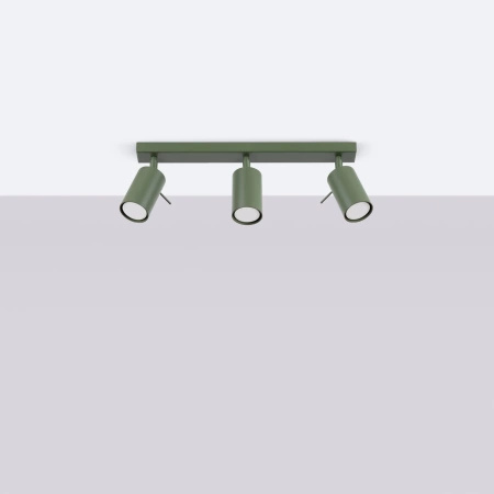 Plafon RING 3L zielony oliwkowy