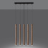 Lampa wisząca PASTELO 5L drewno