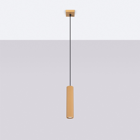 Lampa wisząca KARBON 1 złoty