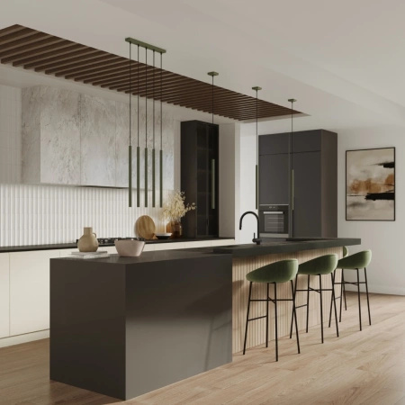 Lampa wisząca PASTELO 5P zielona oliwka