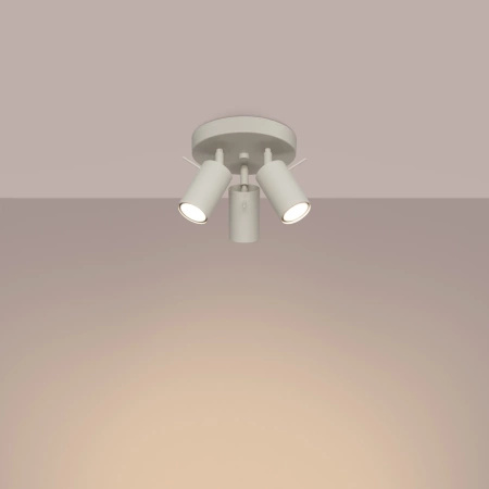 Plafon RING 3P beżowy