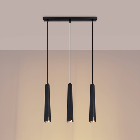 Lampa wisząca PRYSM 3L czarna