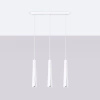 Lampa wisząca PRYSM 3L biała