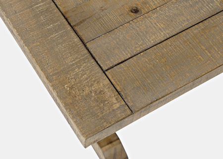 Stolik kawowy drewniany 127x71 cm – rustykalny
