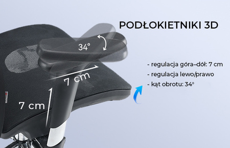 Fotel ergonomiczny ANGEL biurowy kalistO szary