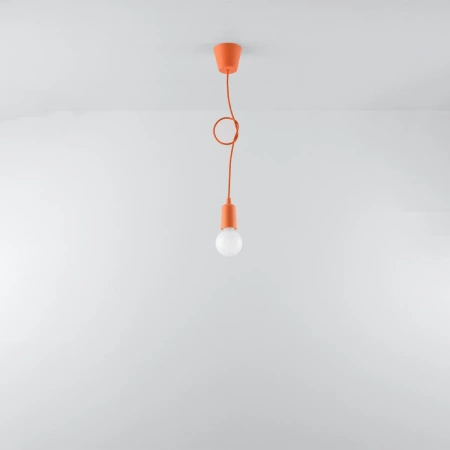 Lampa wisząca DIEGO 1 pomarańczowy