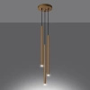 Lampa wisząca PASTELO 3P złota