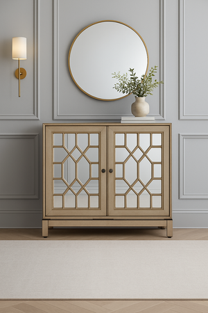 Komoda Glamour z lustrzanymi frontami 127 cm - Avola