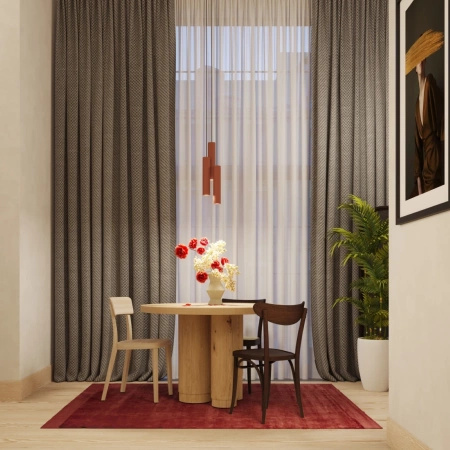 Lampa wisząca LAGOS 1 ochra czerwona