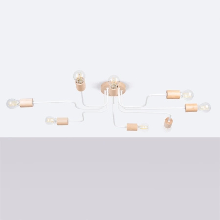 Żyrandol TIMBO 8 biały