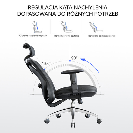 Fotel biurowy ANGEL ergonomiczny obrotowy- eurOpa