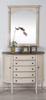 Lustro w drewnianej ramie, shabby chic  80x99 cm Limena
