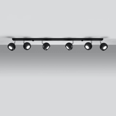 Plafon OCULARE 6L czarny