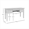 Prowansalskie biurko z szufladami 142 cm, przecierane shabby chic Avola