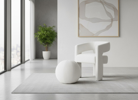 Zestaw Krzesło Leith LET71W + Podnóżek Leith LET76W