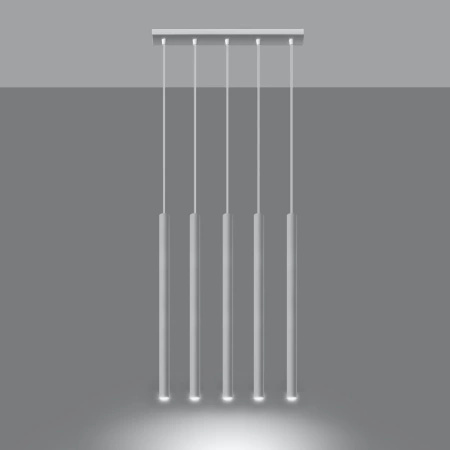 Lampa wisząca PASTELO 5 biała