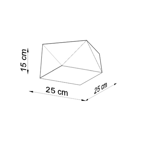 Plafon HEXA 25 cekin