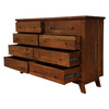 Komoda z litego drewna akacji indyjskiej 140 cm – kolor walnut