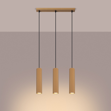 Lampa wisząca KARBON 3L złoty