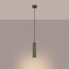 Lampa wisząca KARBON 1 zielony oliwkowy