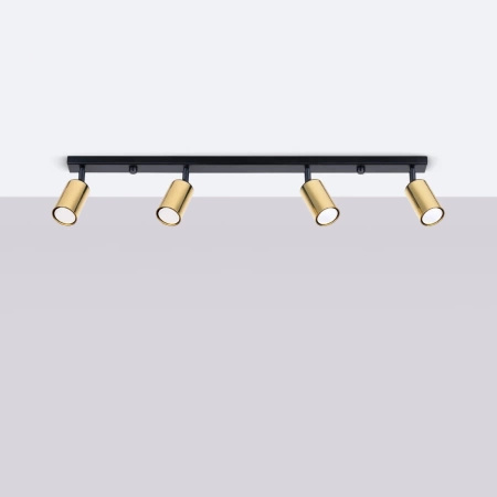 Plafon WINX 4L czarny/złoty