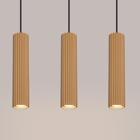 Lampa wisząca KARBON 3L złoty