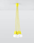 Lampa wisząca DIEGO 5 żółta