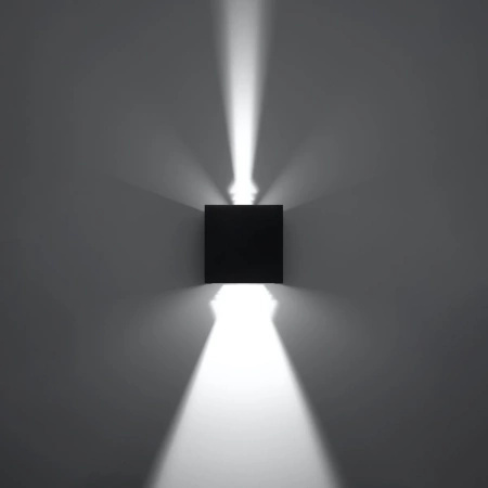 Kinkiet LUCA czarny LED IP54