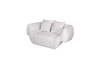 Nowoczesna tapicerowana sofa w kolorze białym- Nua