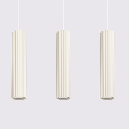 Lampa wisząca KARBON 3L beżowy