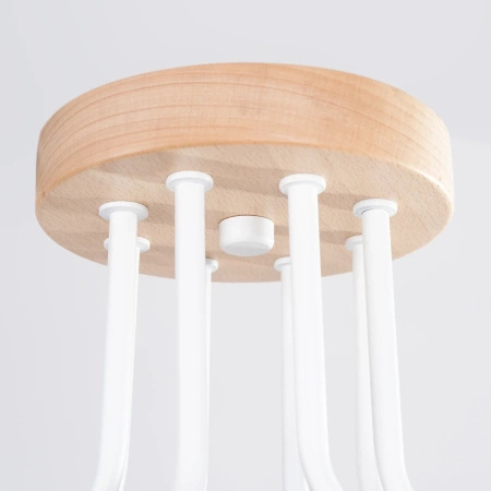 Żyrandol TIMBO 8 biały