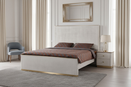 Stilig Bedroom ST890K Łóżko tapicerowane 180cm + 2 szafki nocne ST891