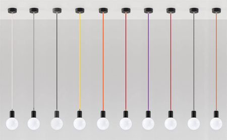 Lampa wisząca EDISON czarna