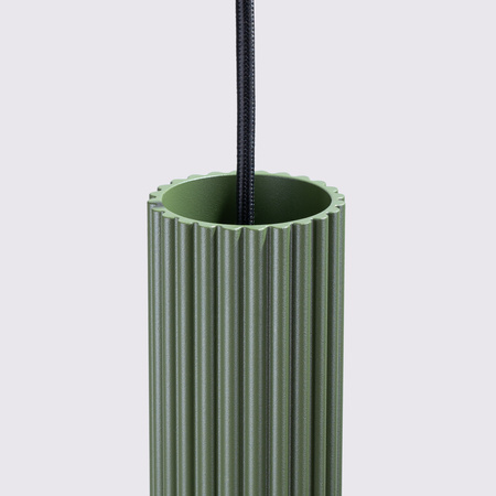 Lampa wisząca KARBON 1 zielony oliwkowy