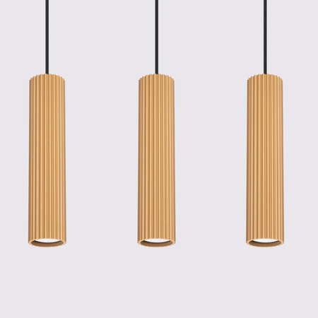 Lampa wisząca KARBON 3L złoty