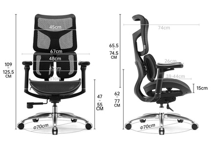 Ergonomiczny fotel biurowy na kółkach ANGEL - Astro