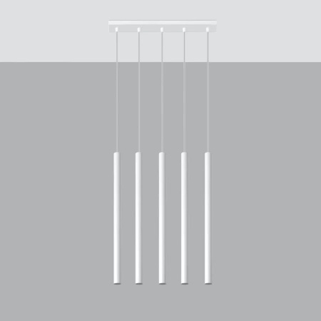 Lampa wisząca PASTELO 5 biała