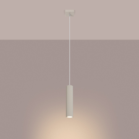 Lampa wisząca KARBON 1 beżowy