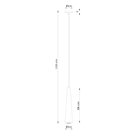 Lampa wisząca naturalne drewno SULA 1