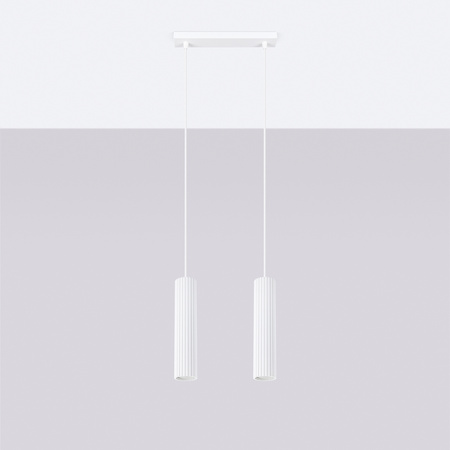 Lampa wisząca KARBON 2 biały