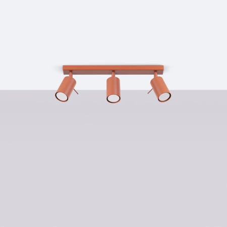 Plafon RING 3L ochra czerwona