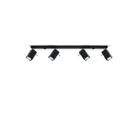 Plafon MERIDA 4L czarny