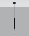 Lampa wisząca MOZAICA 1 czarny/chrom