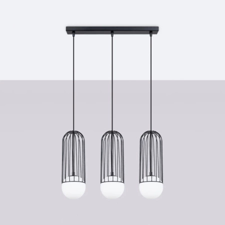 Lampa wisząca BRINA 3L czarna